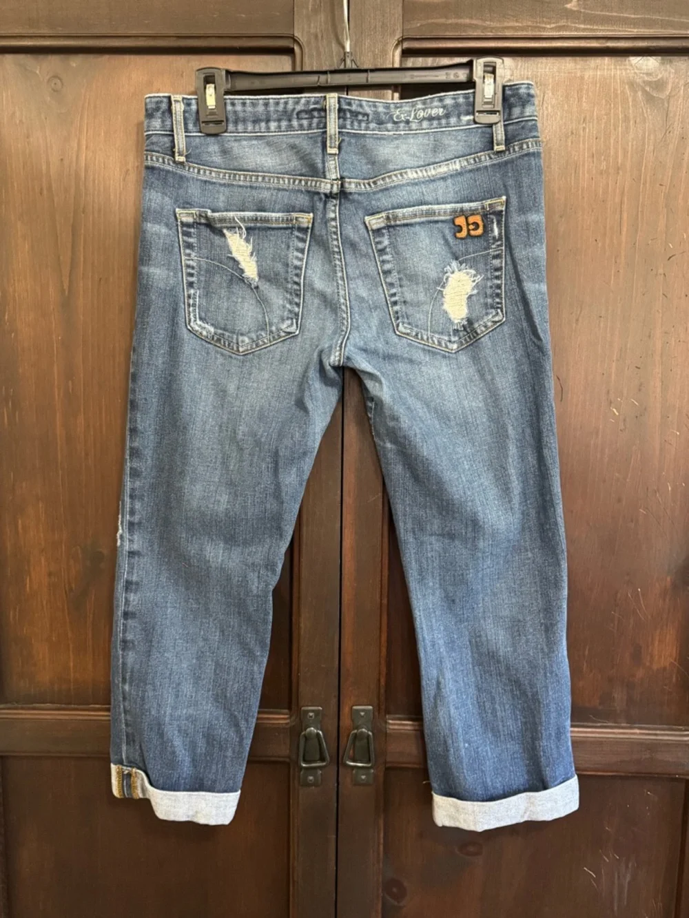 Joe’s Jeans Ex-Lover Women’s Distressed Boyfriend Jeans - Blue size 28 Cropped - Picture 3 of 11